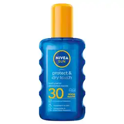 Etos NIVEA SUN Zonnebrand Protect & Dry Touch Transparante Zonnespray SPF 30 200 ML aanbieding