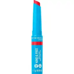 Etos Rimmel London Kind & Free Lip Balm 005 Turbo Red aanbieding