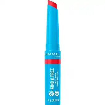 Etos Rimmel London Kind & Free Lip Balm 005 Turbo Red aanbieding