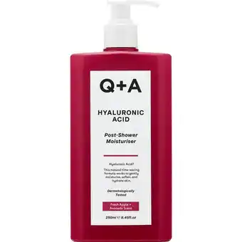 Etos Q+A Hyaluronic Acid Post-Shower Moisturiser 250 ML aanbieding