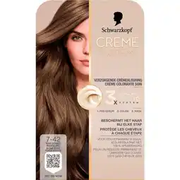 Etos Schwarzkopf Creme Supreme Haarkleuring 7-42 Nude Beige Donkerblond aanbieding