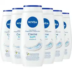 Etos NIVEA Crème Soft Douchecrème 250 ML Multipack 6 stuks aanbieding