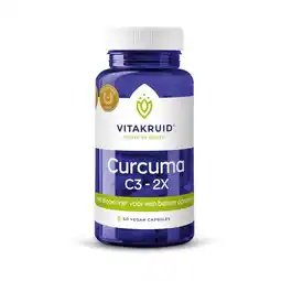 Etos Vitakruid curcuma C3-2X 60 vegan caps aanbieding