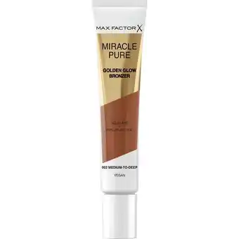 Etos Max Factor Miracle Pure Golden Glow Bronzer 002 Medium To Deep 15 ML aanbieding