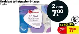 Kruidvat Kruidvat toiletpapier 4-laags aanbieding