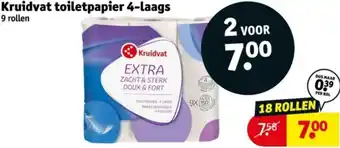 Kruidvat Kruidvat toiletpapier 4-laags aanbieding