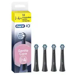 Etos Oral-B iO Gentle Care Opzetborstels Zwart 4 Stuks aanbieding
