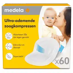 Etos Medela Ultra Ademende Zoogkompressen 60 stuks aanbieding