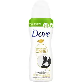 Etos Dove Advanced Care Invisible Dry Anti-Transpirant Deospray 100 ML aanbieding