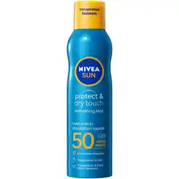 Etos NIVEA SUN Protect & Dry Touch Zonnebrand Vernevelende Spray SPF 50 200 ML aanbieding