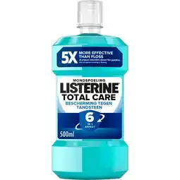 Etos Listerine Total Care Bescherming Tegen Tandsteen Mondspoeling - 500ML aanbieding
