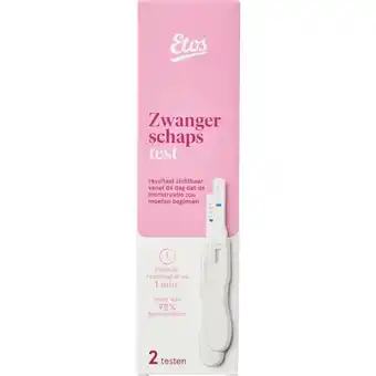 Etos Etos Zwangerschapstest 2 stuks aanbieding