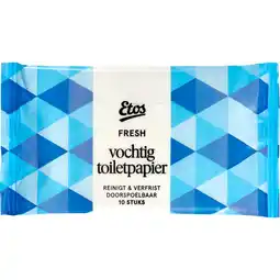 Etos Etos Fresh Vochtig Toiletpapier Mini 10 stuks aanbieding