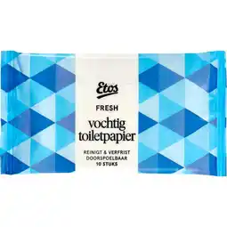 Etos Etos Fresh Vochtig Toiletpapier Mini 10 stuks aanbieding