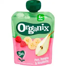 Etos Organix Bio Knijpfruit Peer, Banaan, Framboos aanbieding