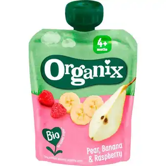 Etos Organix Bio Knijpfruit Peer, Banaan, Framboos aanbieding
