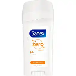 Etos Sanex Zero% Sensitive Deodorant Stick 65 ML aanbieding