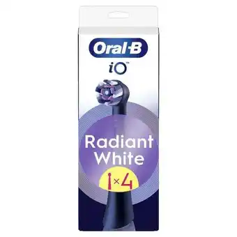 Etos Oral-B iO Radiant White Opzetborstels Zwart 4 Stuks aanbieding