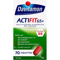 Etos Davitamon Actifit 65+ Multivitamine 70 Stuks aanbieding