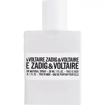 Etos Zadig&Voltaire This is Her eau de parfum 30 ML aanbieding