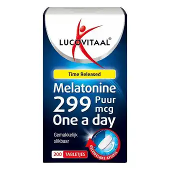 Etos Lucovitaal Melatonine 299mcg Time Released 200 st aanbieding