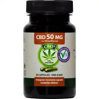 Etos Jacob Hooy CBD Capsules 50 mg 30 stuks aanbieding