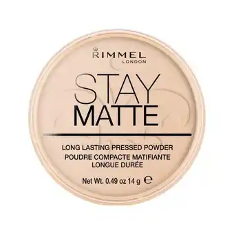 Etos Rimmel London Stay Matte Pressed Poeder 003 Peach Glow 14 g aanbieding