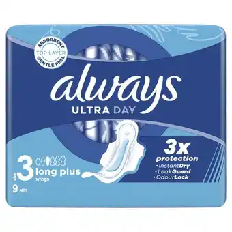 Etos ALWAYS ULTRA PADS WINGS L+ 9 - SP aanbieding