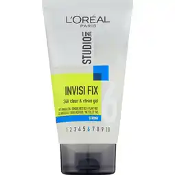 Etos L'Oréal Paris Studio Line Invisi Fix 24H Clear & Clean Gel 150 ML aanbieding