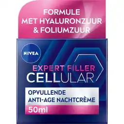 Etos NIVEA Cellular Hyaluron Anti-Age Nachtcrème 50 ML aanbieding