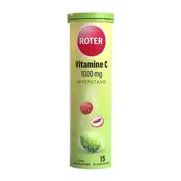Etos Roter Vitamine C 1000mg Bruistabletten Lime/Lychee15 stuks aanbieding