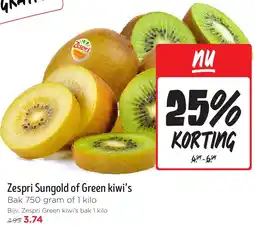 Jumbo Zespri Sungold of Green kiwi's aanbieding