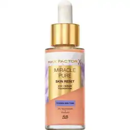 Etos Max Factor Miracle Pure Serum Foundation 40-60 Light 30 ML aanbieding