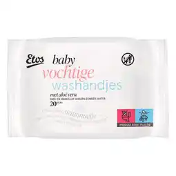 Etos Etos Baby & Kids Vochtige Wegwerpwashandjes 20 stuks aanbieding