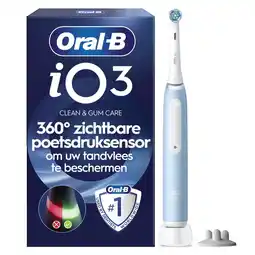 Etos Oral-B iO 3S Blauwe Elektrische Tandenborstel By Braun - 1 stuk aanbieding