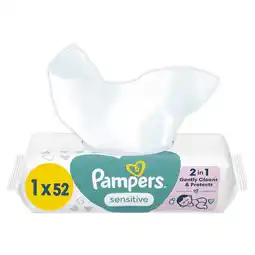 Etos Pampers Sensitive Billendoekjes 52 Stuks aanbieding