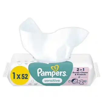 Etos Pampers Sensitive Billendoekjes 52 Stuks aanbieding