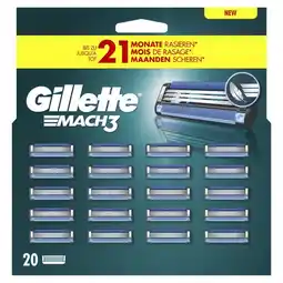 Etos Gillette Mach3 Navulmesjes 20 Stuks aanbieding