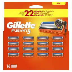 Etos Gillette Fusion5 Navulmesjes 16 Stuks aanbieding