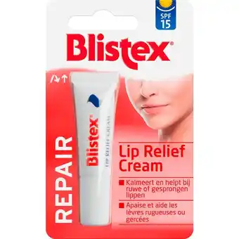 Etos Blistex Lip Relief Cream Tube Blister SPF15 aanbieding