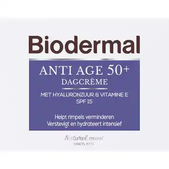 Etos Biodermal Anti Age 50+ Dagcrème SPF 15 50 ML aanbieding