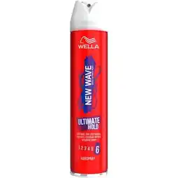 Etos Wella New Wave Ultimate Hold Haarspray 400 ML aanbieding