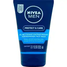 Etos NIVEA MEN Protect & Care Verfrissende reinigingsgel 100 ML aanbieding