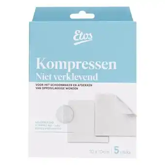 Etos Etos Kompres Niet-Klevend 10 x 10 CM 5 stuks aanbieding