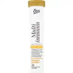 Etos Etos Multi Immuun Bruistablet Mandarijnsmaak 20 tabletten aanbieding