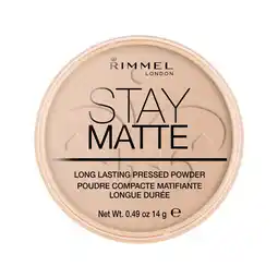 Etos Rimmel London Stay Matte Pressed Poeder 005 Silky Beige 14 g aanbieding