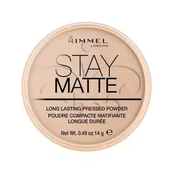 Etos Rimmel London Stay Matte Pressed Poeder 005 Silky Beige 14 g aanbieding