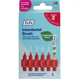 Etos TePe Interdentale Ragers Original RoodISO maat 2 – 0,5 mm (6 stuks) aanbieding