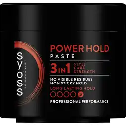 Etos Syoss Power Hold Haarpaste 150 ML aanbieding