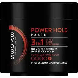 Etos Syoss Power Hold Haarpaste 150 ML aanbieding